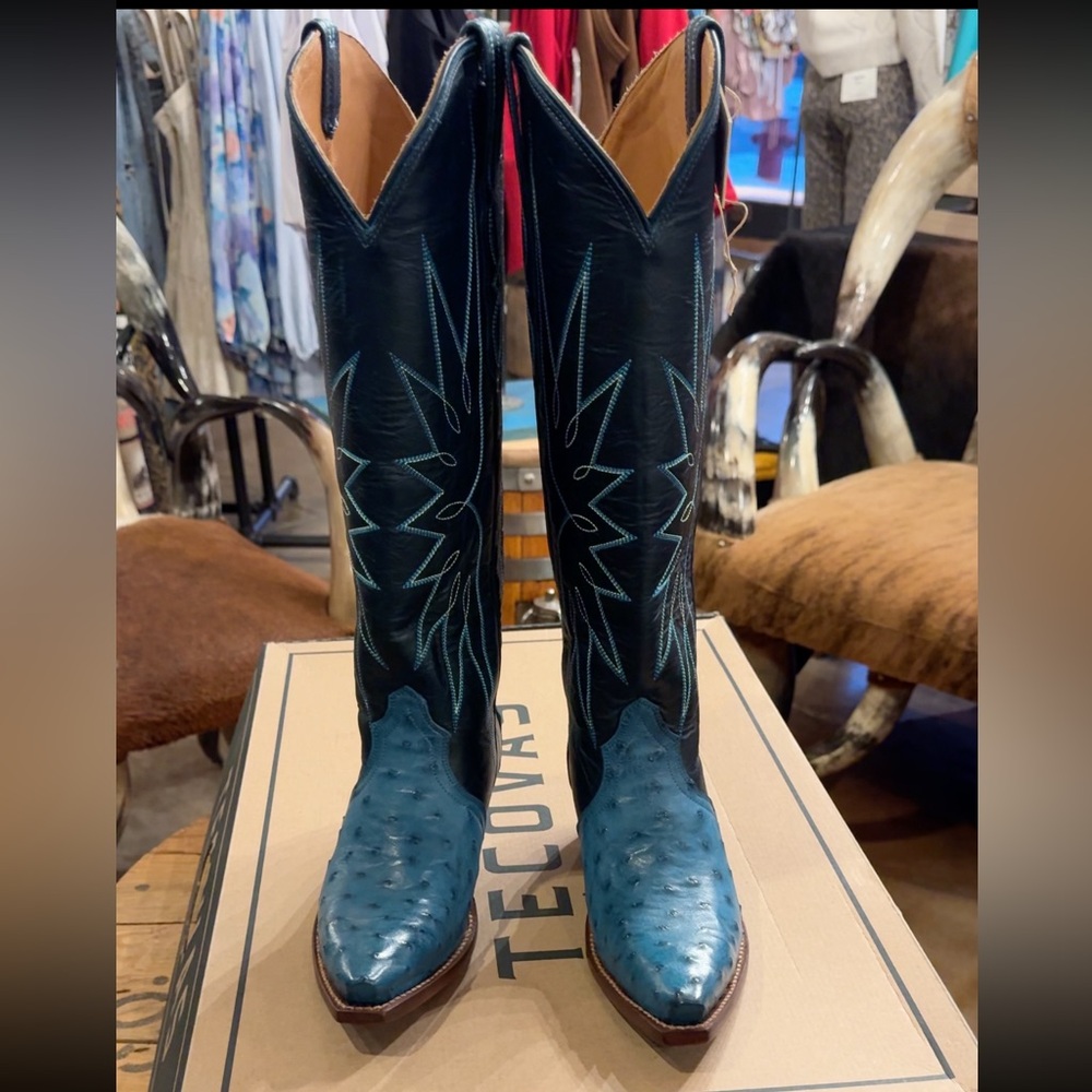**SOLD**Tecovas Loretta Azure Cowgirl Boots
